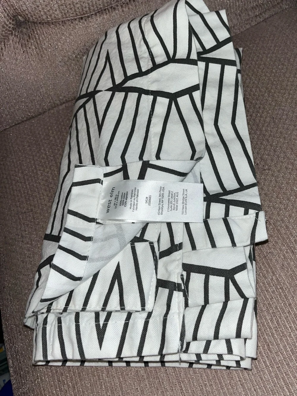 West Elm geometric linear